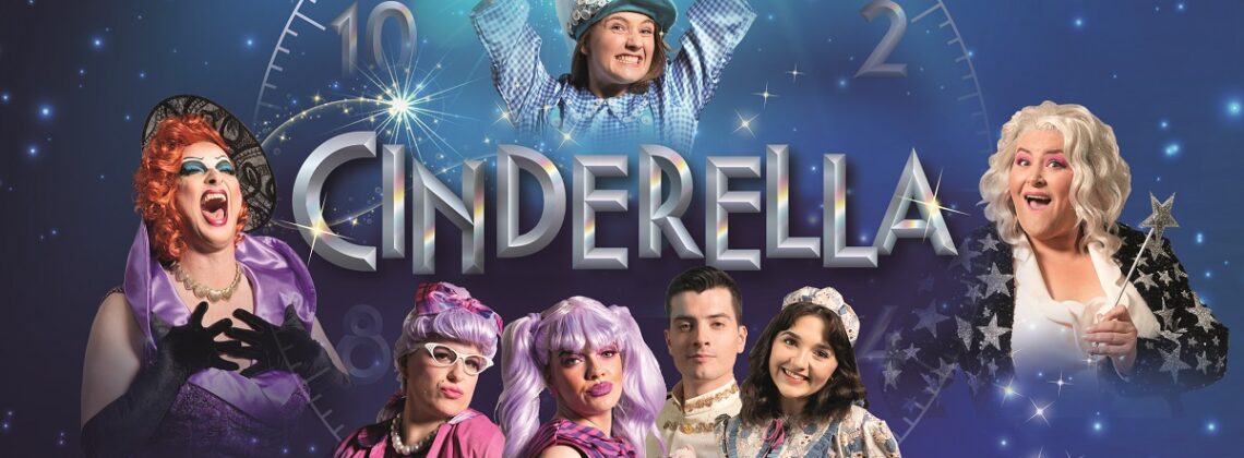 Cinderella. The cast of Cinderella are pictured around the title.