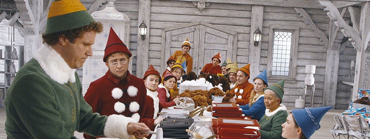 Will Ferrell as Buddy the Elf in Santa's Workshop in Elf