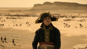 Joaquin Phoenix as Napoleon in Napoleon