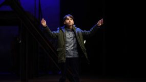A boy performs in Gala Durham's production of Brassed Off