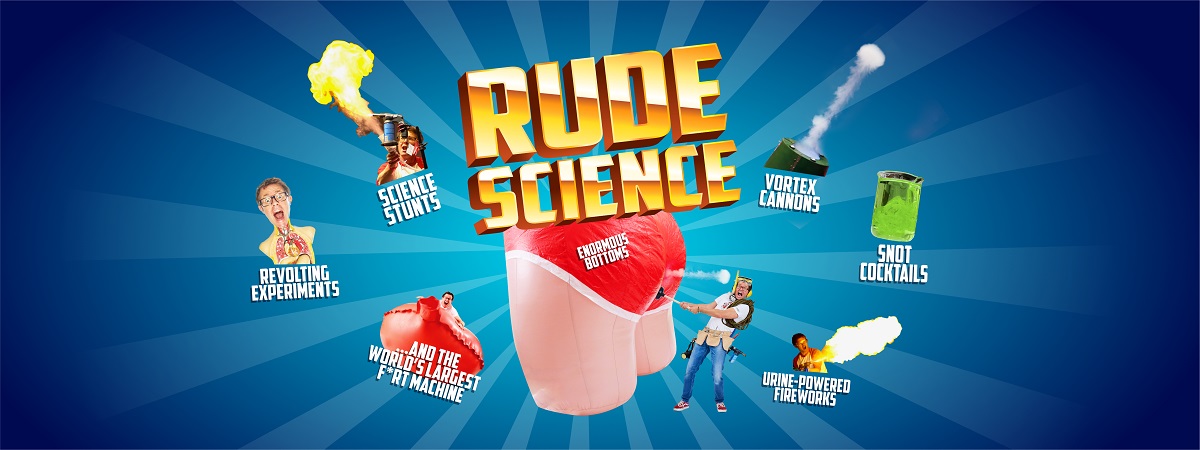 Rude Science. Science Stunts. Revolting Experiments. Enormous Buttons. Vortex Cannons. Snot Cocktails. Urine-Powered Fireworks. And the World's Largest Fart Machine.