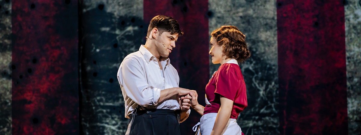 Jeremy Jordan and Mayli McCann in Bonnie & Clyde The Musical.