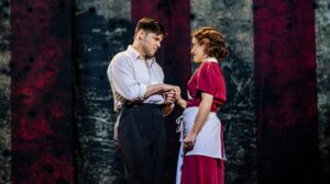 Jeremy Jordan and Mayli McCann in Bonnie & Clyde The Musical.