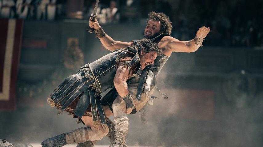 Paul Mescal and Pedro Pascal in Gladiator