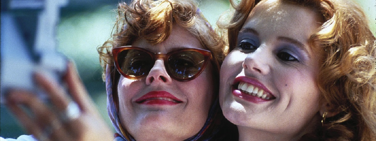 Susan Sarandon and Geena Davis in Thelma & Louise.