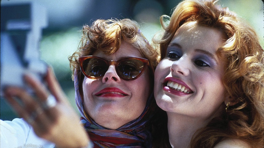 Susan Sarandon and Geena Davis in Thelma & Louise.