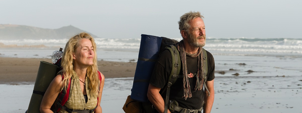 Gillian Anderson and Jason Isaacs in The Salt Path.