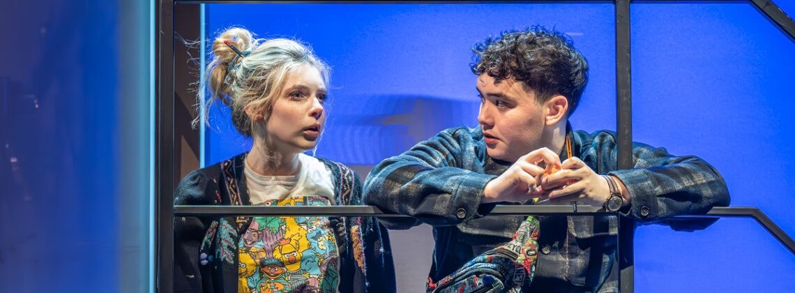 Eleanor Worthington-Cox and Jack Ofrecio in a production shot for Next To Normal.