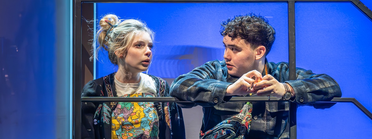 Eleanor Worthington-Cox and Jack Ofrecio in a production shot for Next To Normal.