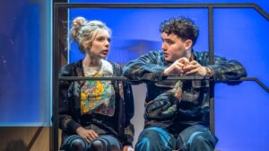 Eleanor Worthington-Cox and Jack Ofrecio in a production shot for Next To Normal.