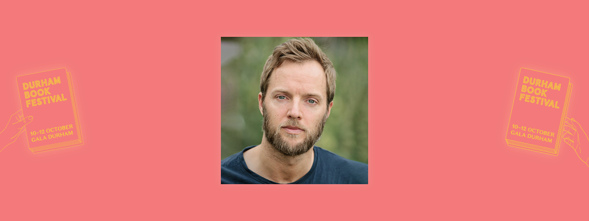 Durham Book Festival. An image of author Adam Sharp to promote Durham Writes: Scratch Night.
