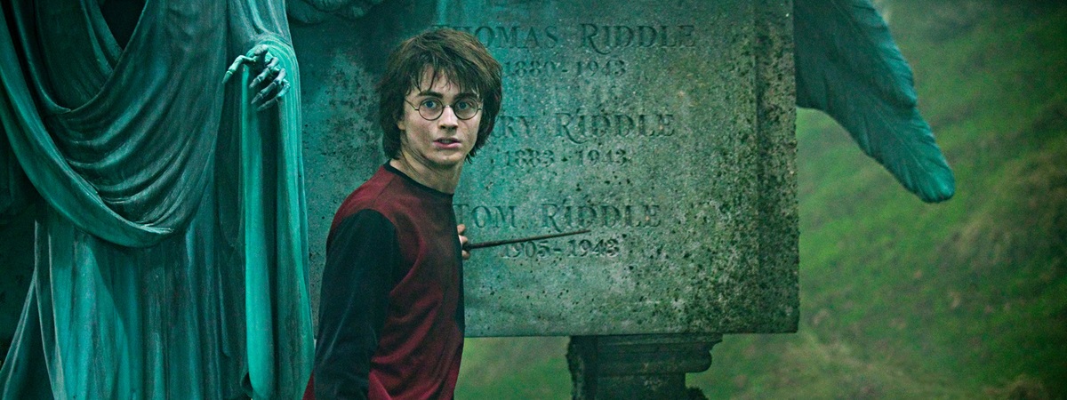 Daniel Radcliffe as Harry Potter in Harry Potter and the Goblet of Fire.