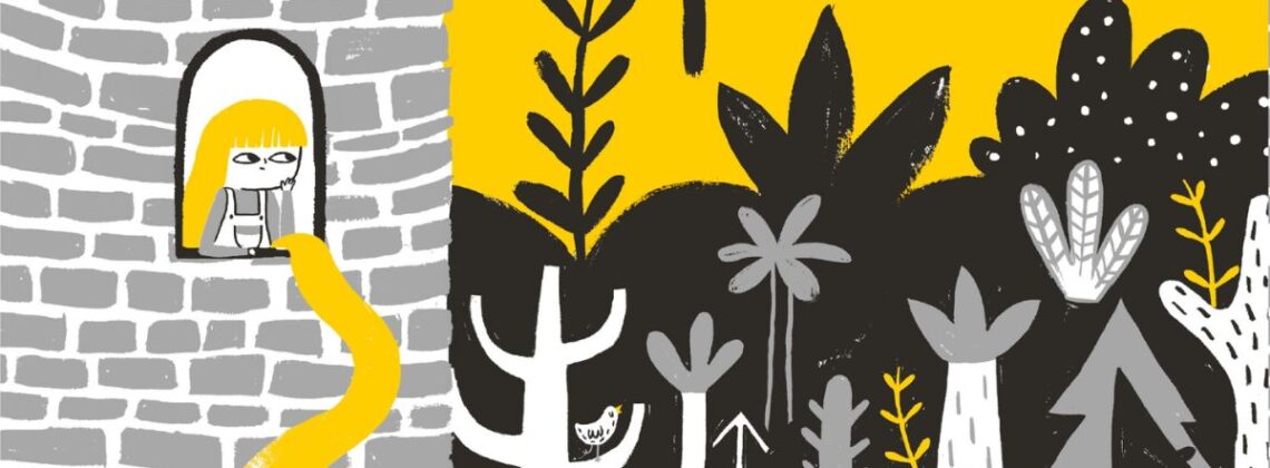 Bethan Woollvin's illustration from her book Rapunzel.