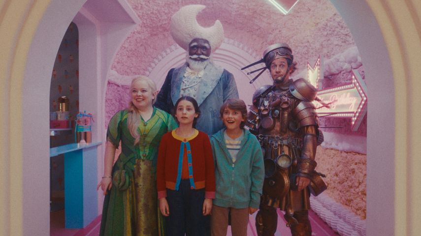 Nicola Coughlan, Nonso Anozie, Billie Gadsdon, Phoenix Laroche and Dustin Demri-Burns in a production still from The Magic Faraway Tree.