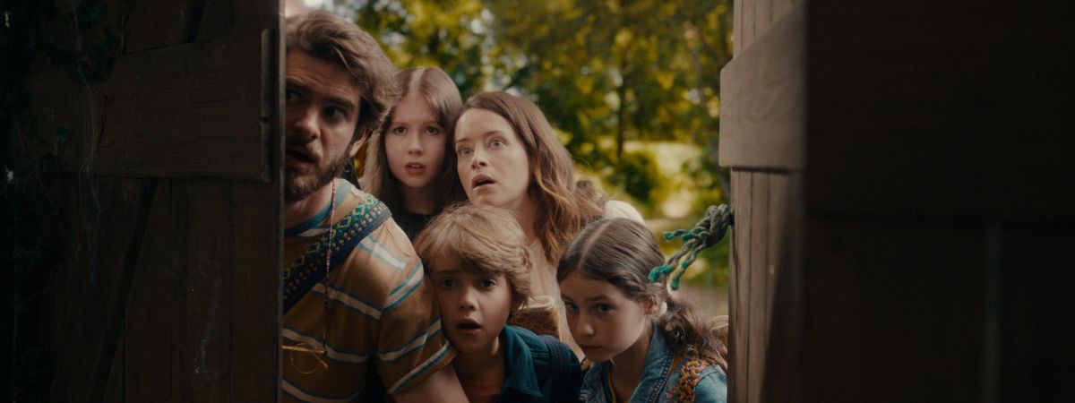Andrew Garfield, Billie Gadsdon, Phoenix Laroche and Claire Foy in The Magic Faraway Tree.