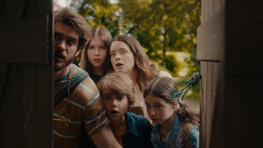 Andrew Garfield, Billie Gadsdon, Phoenix Laroche and Claire Foy in The Magic Faraway Tree.