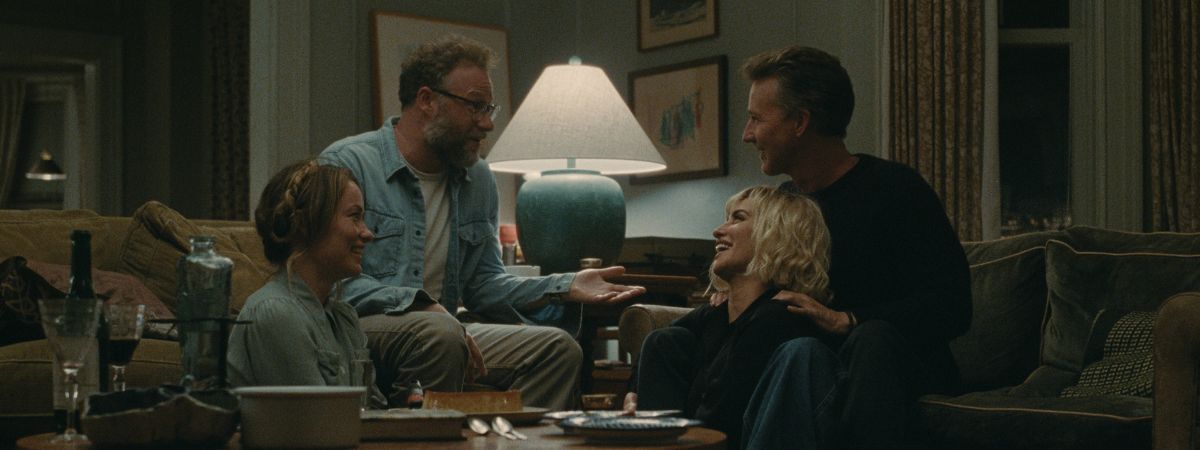 Olivia Wilde, Seth Rogen, Penelope Cruz and Edward Norton in The Invite.