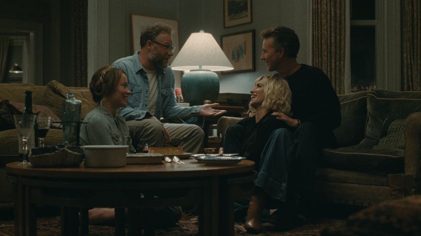 Seth Rogen, Olivia Wilde, Penélope Cruz and Edward Norton in The Invite.