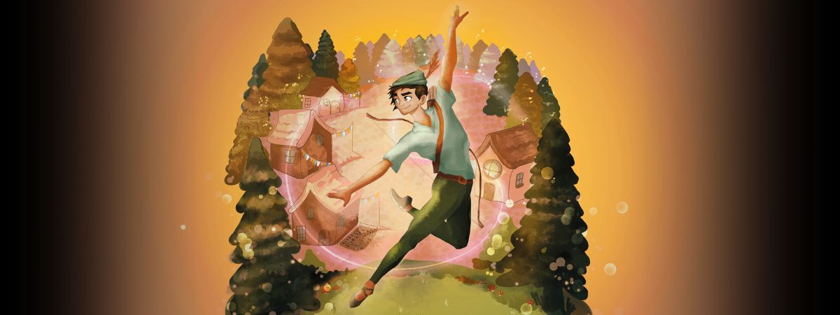 An illustration promoting North Ballet's Robin Hood.