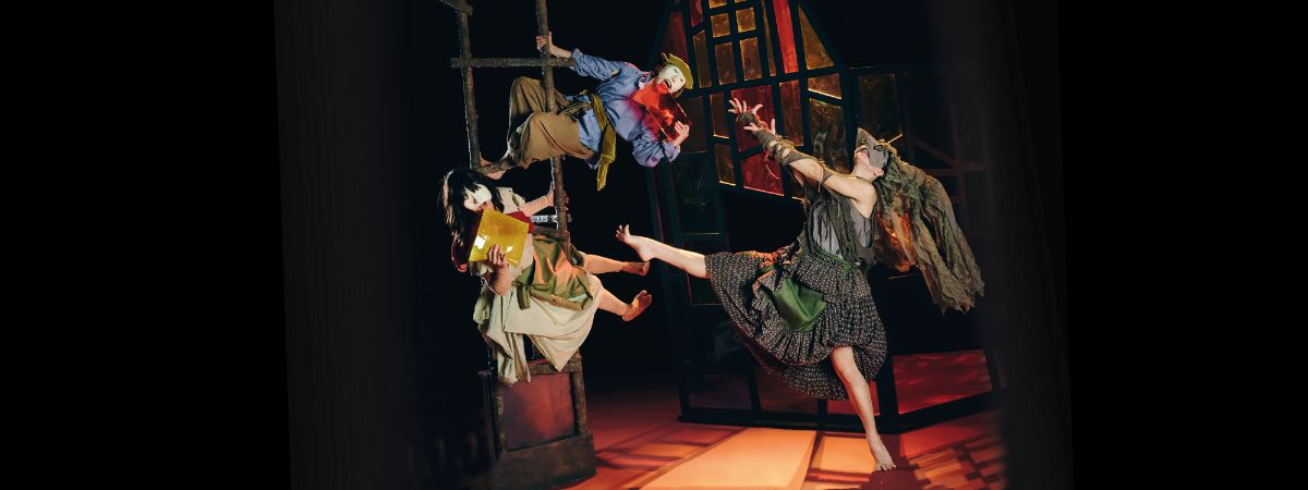 A promotional photograph for balletLORENT's Hansel and Gretel and the Witch